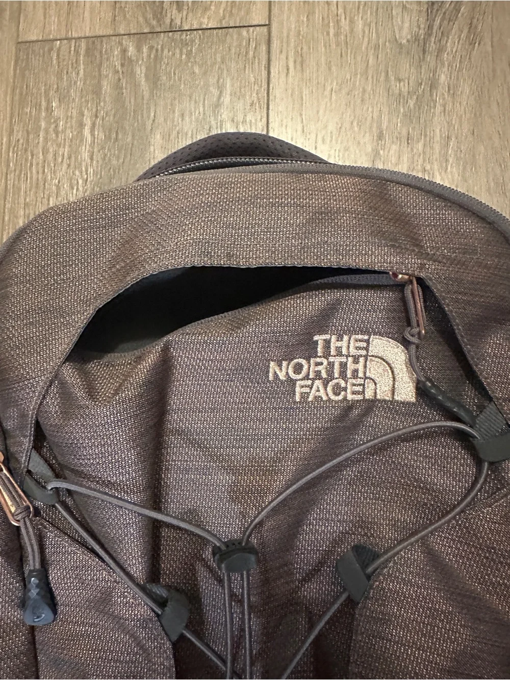 North Face Borealis Backpack- Rabbit Grey Copper Melange / Rose Gold